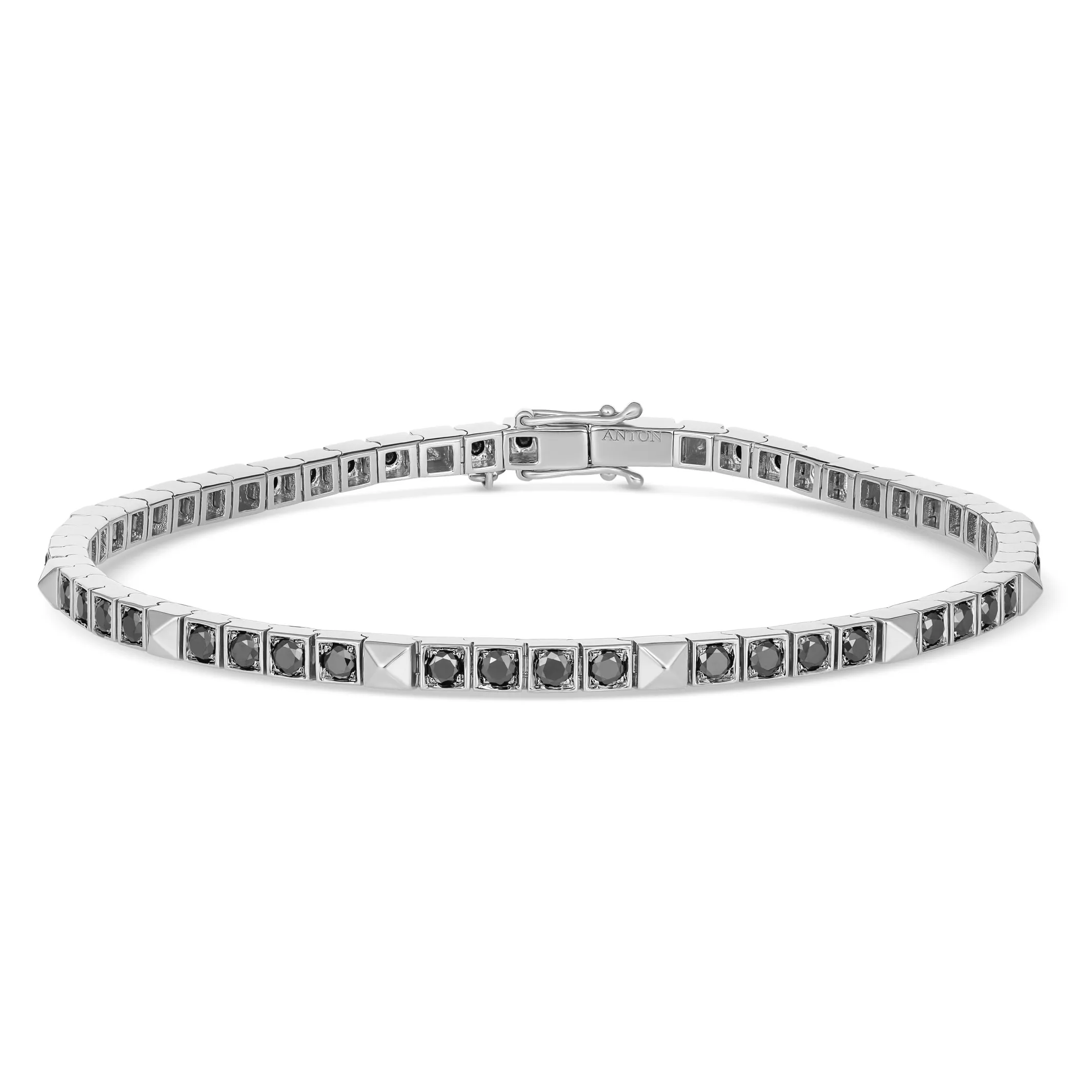 R.08® Une Bracelet with Black Diamonds | White Gold