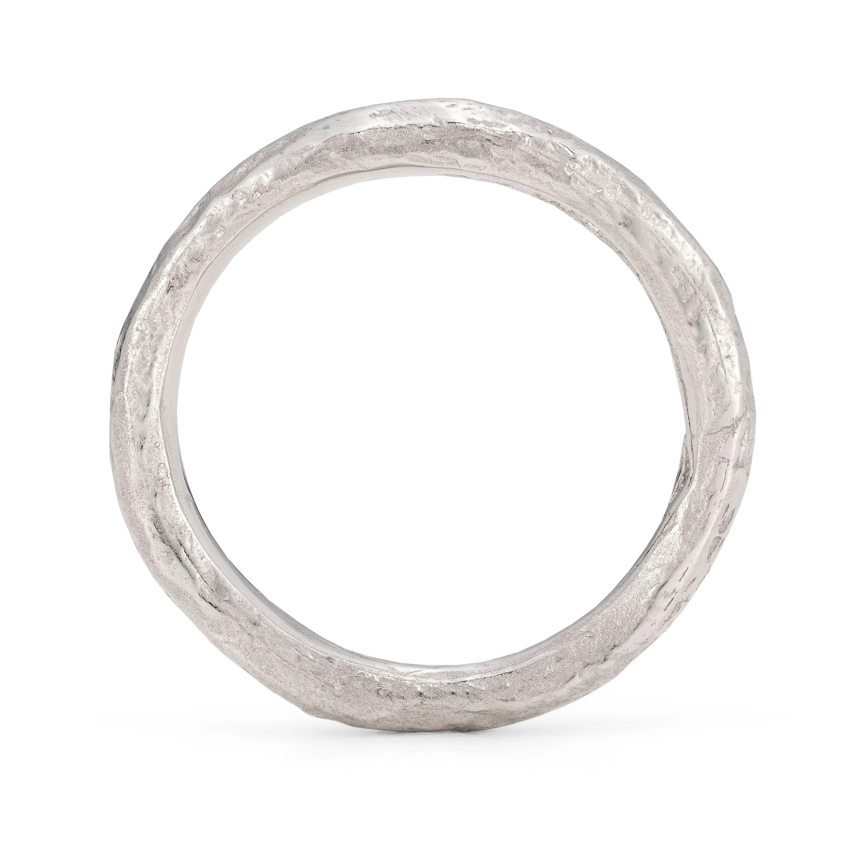 Rock Regular Ring Platinum