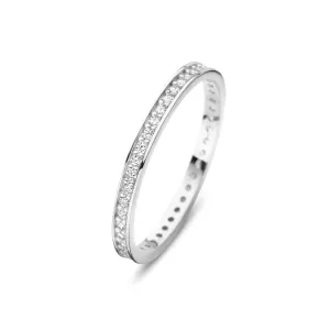 Saint Germain Merle 14 karat white gold ring with zirconia