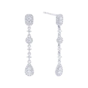 Scarlett Drop Diamond Earrings