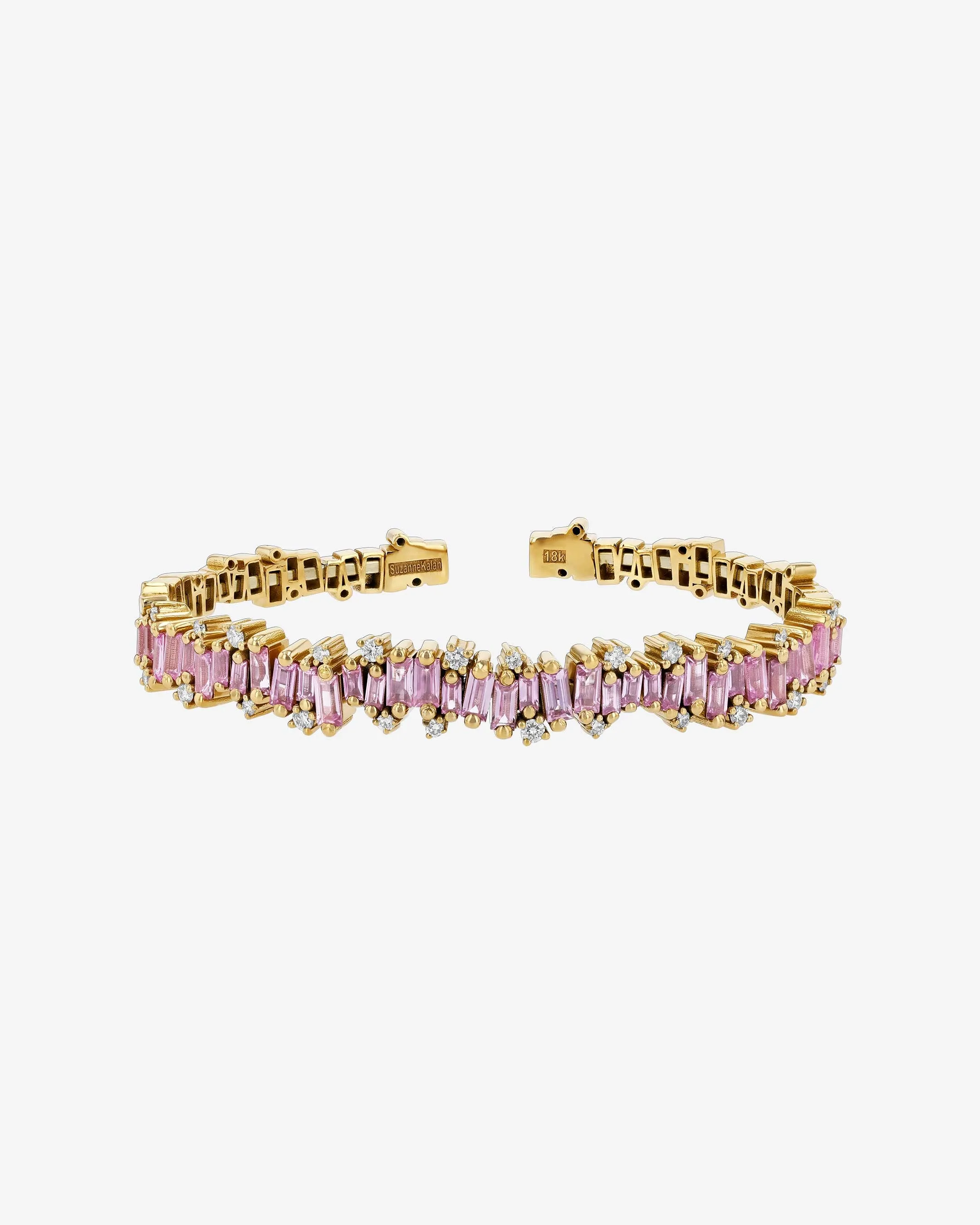 Shimmer Audrey Pink Sapphire Bangle