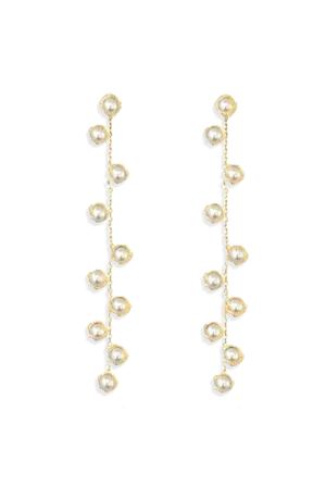 Stardust Pearl Drop Earrings