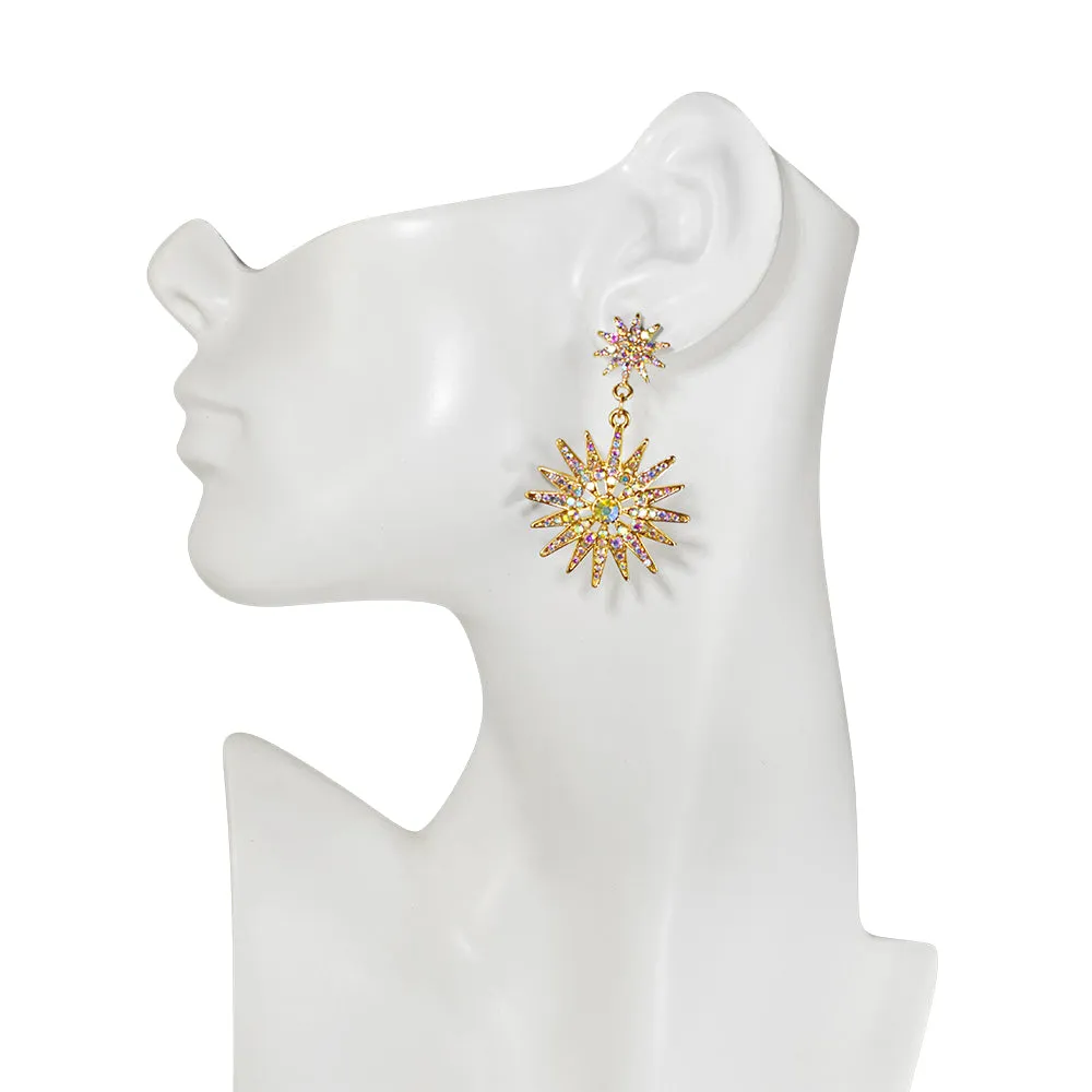 Starry Night Juliet Pierced Earrings (Goldtone)