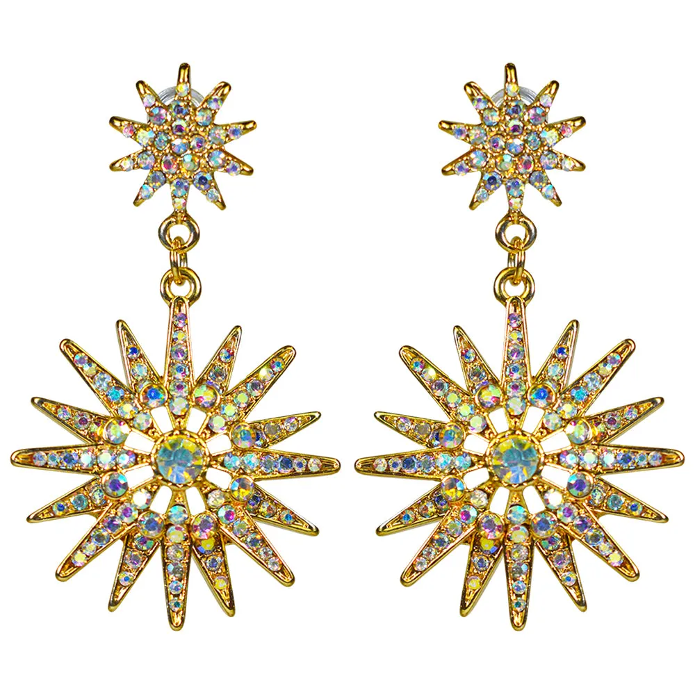 Starry Night Juliet Pierced Earrings (Goldtone)