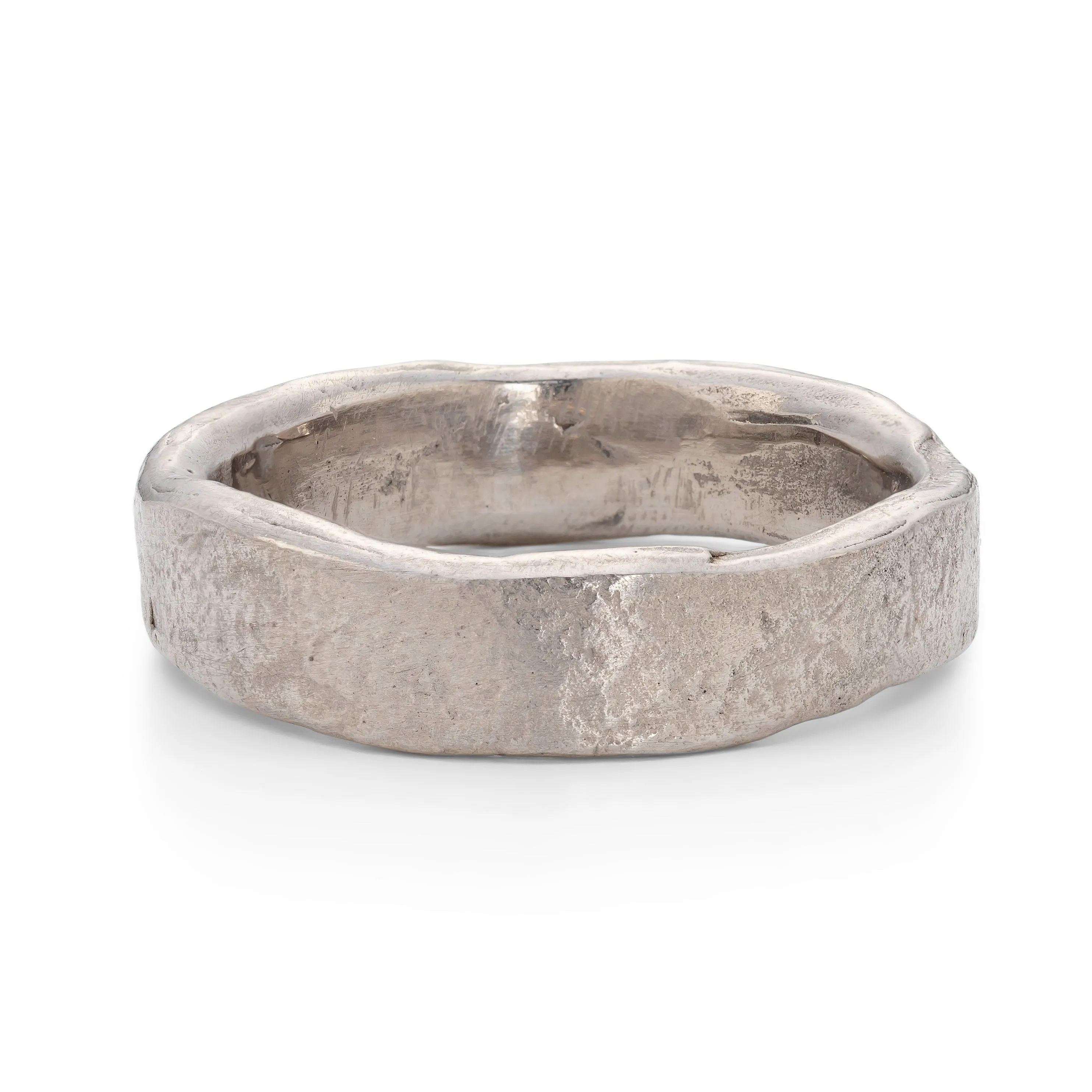 Stone Medium Ring 18ct White Gold