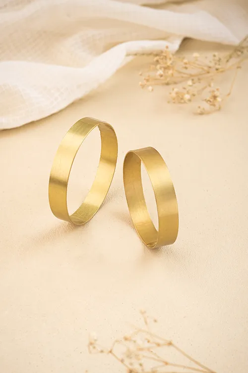 Studio Coppre Orb Brass Bangle