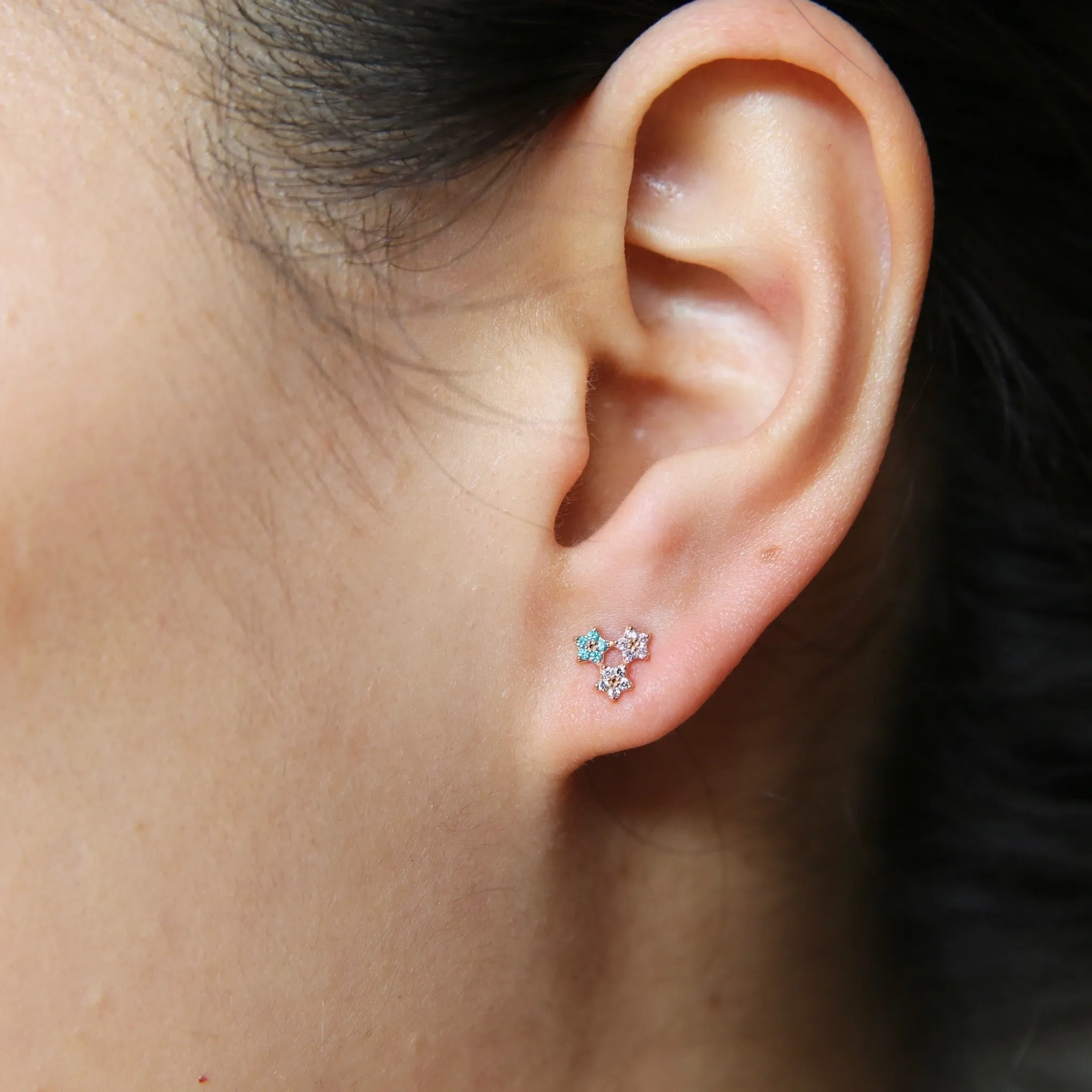 Twinkle Star Stud | 14K Rose Gold