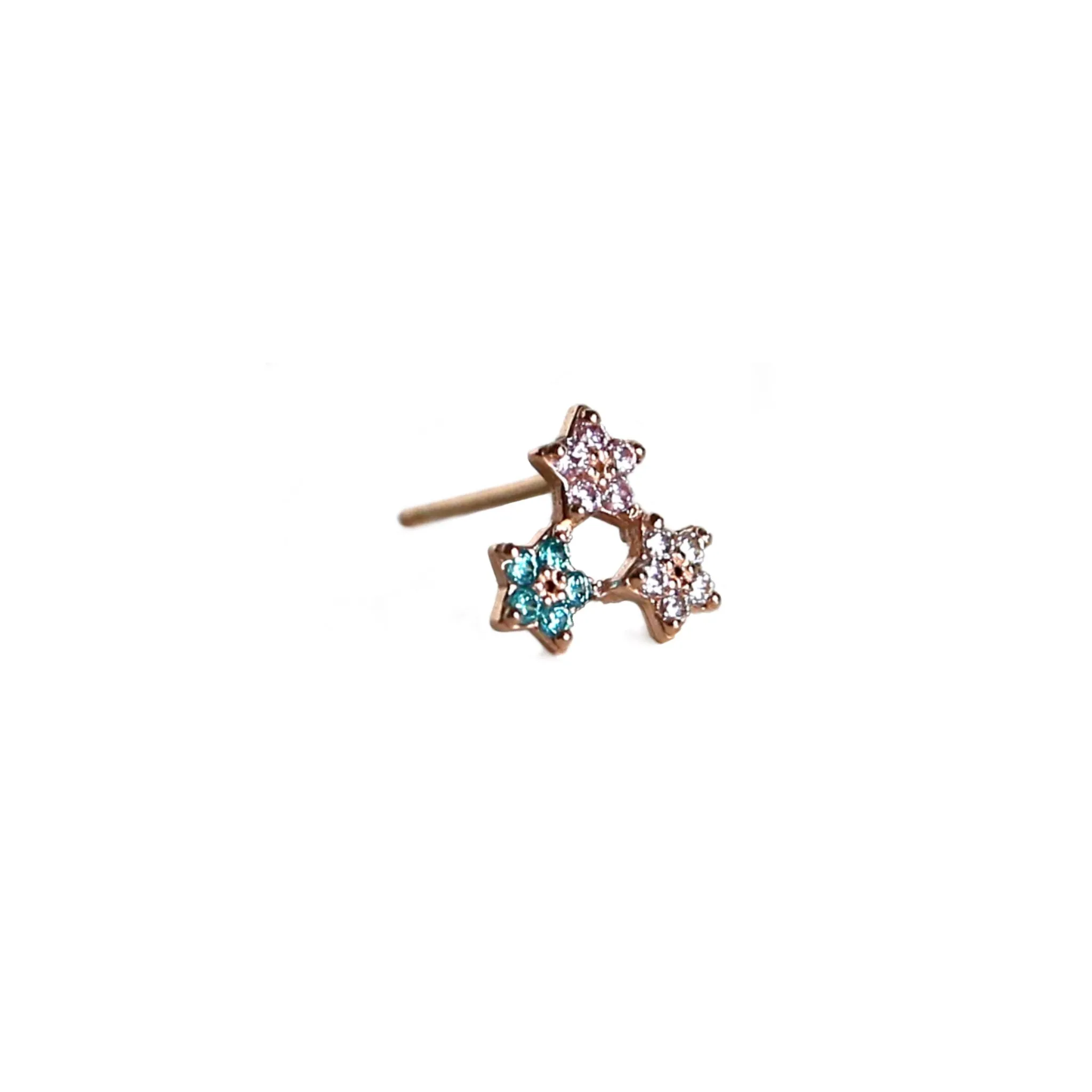 Twinkle Star Stud | 14K Rose Gold