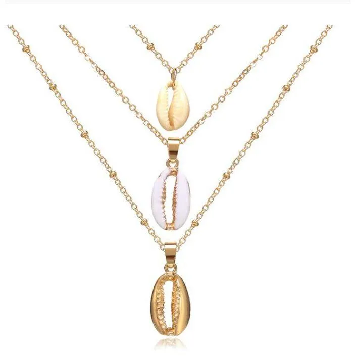 Women Multilayer Crystal Moon Necklaces, Pendants and Vintage Charm Gold Chokers