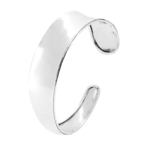 Women's Cuff Bangle Bracelet | Classic Plain 925 Sterling Silver  Bangle For Women